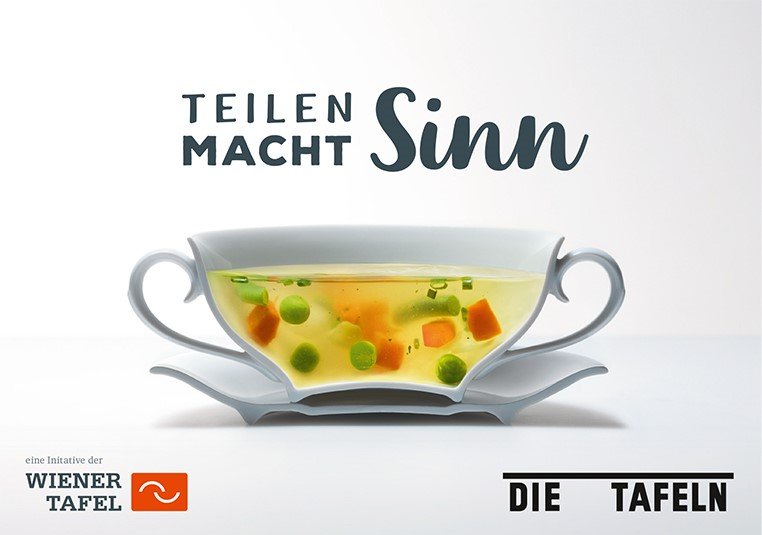 Bild von Wiener Tafel "Suppe mit Sinn"