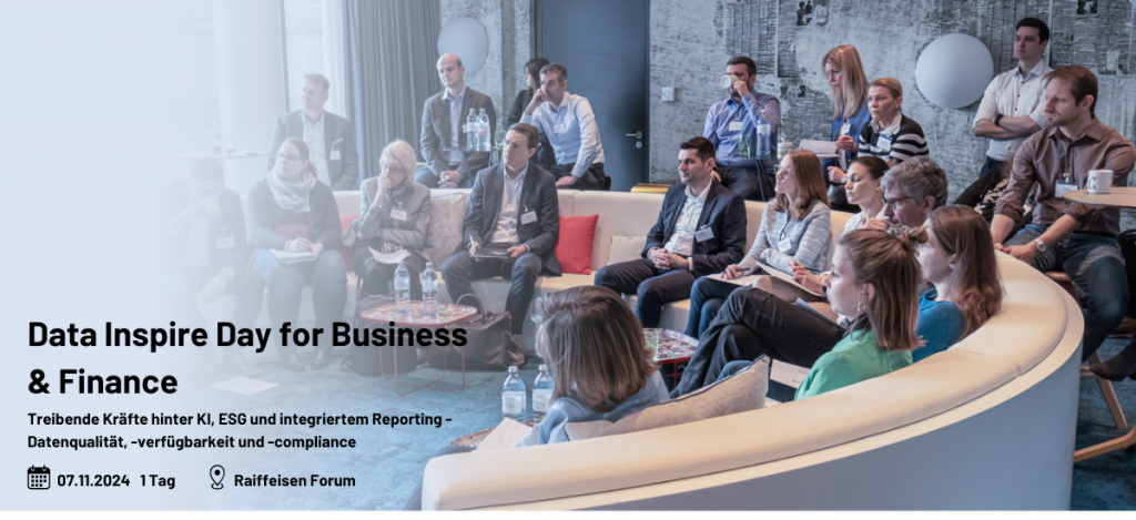 Eventheader des Data Inspire Days am 7. November 2024 im Raiffeisenforum.