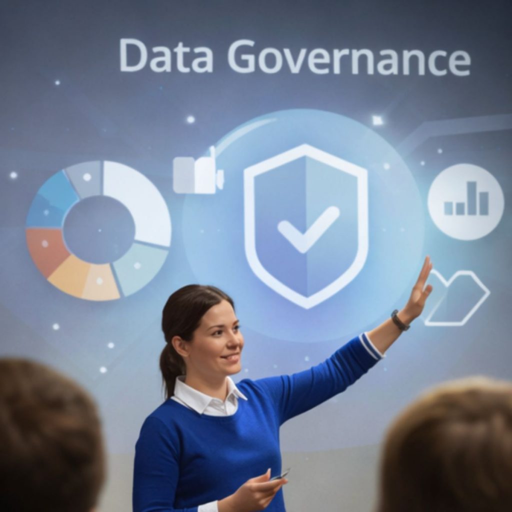 Data-Governance-Expertin erklärt Datenmanagement und Governance-Prinzipien