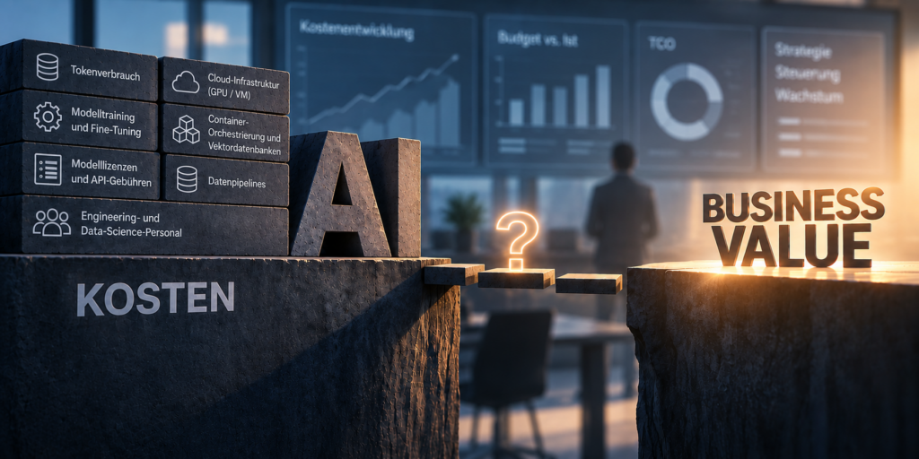 AI-Kosten und Business Value: Kostenfaktoren einer AI-Anwendung im Überblick
