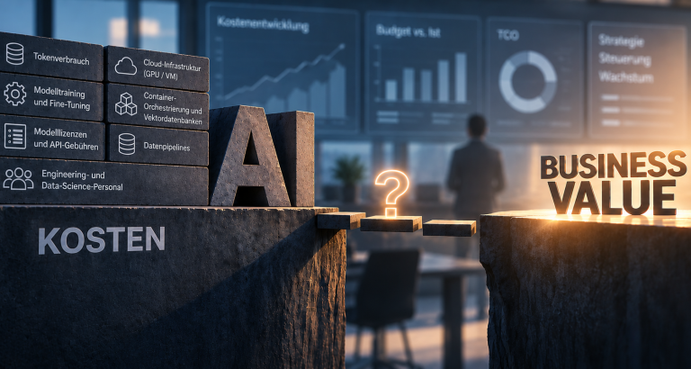 AI-Kosten und Business Value: Kostenfaktoren einer AI-Anwendung im Überblick